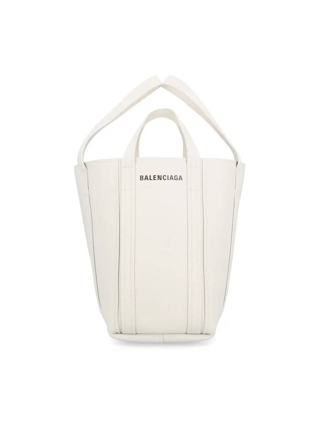 Luxury Balenciaga Calfskin Everyday Tote Bag White