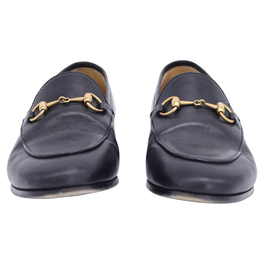 Luxury Gucci Trending 2025 Jordaan Loafers in Black Leather