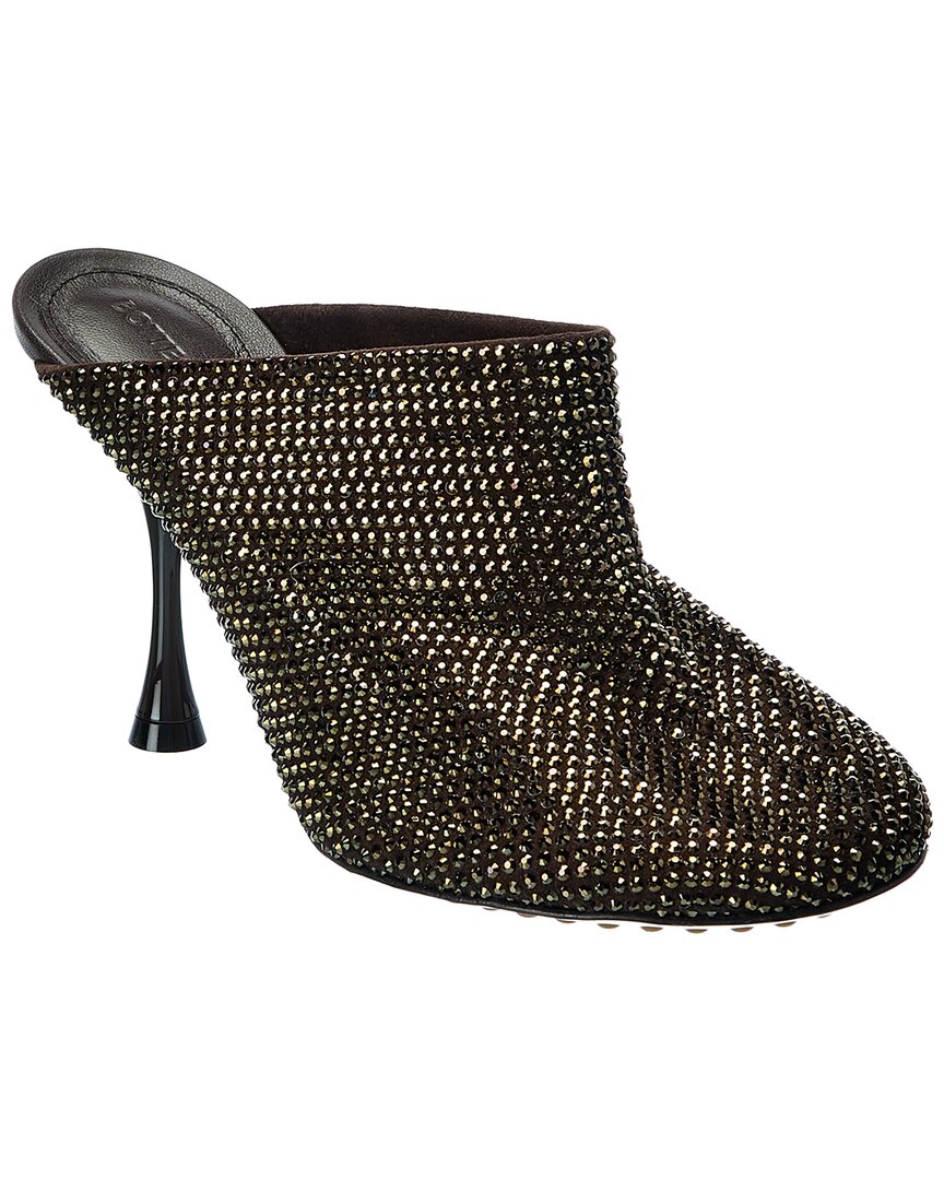 Luxury Bottega Veneta Dot Sparkle Suede Mule