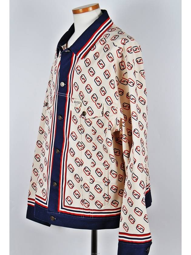 Luxury Gucci Trending 2025 Logo Print Cotton Twill Jacket 52