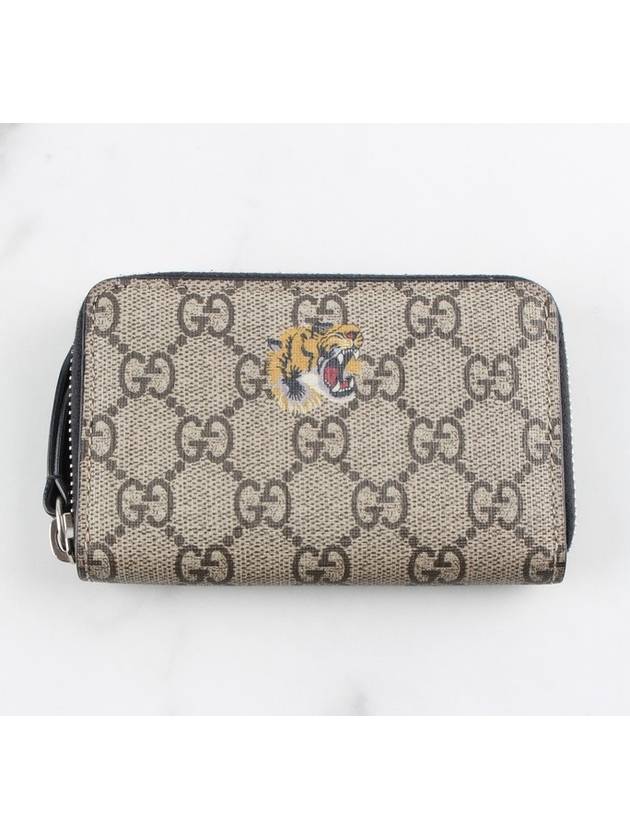 Luxury Gucci Trending 2025 GG Supreme Zipper Card Case