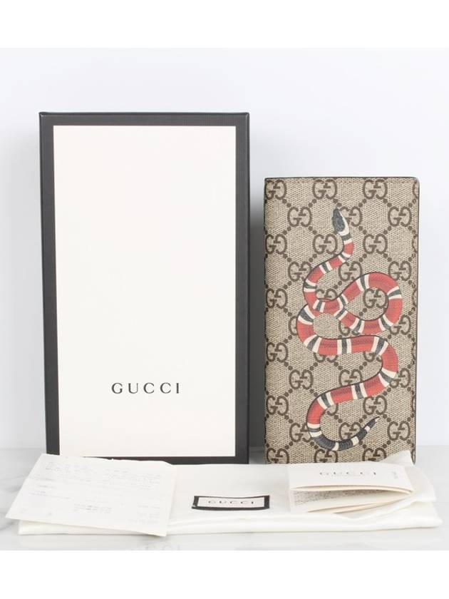 Luxury Gucci Trending 2025 Snake long wallet