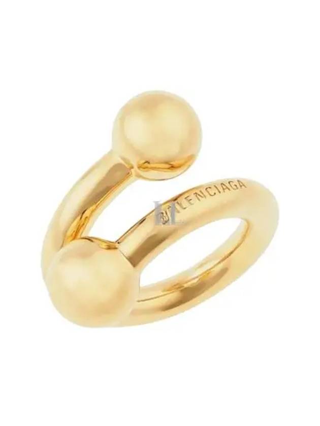 Luxury Balenciaga Skate Ring Gold