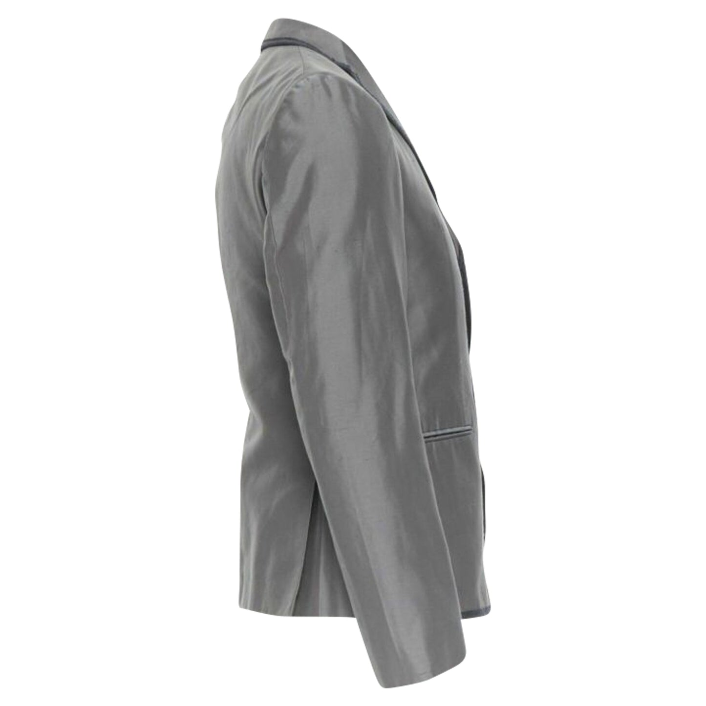 Luxury Bottega Veneta classic tailor cotton blazer jacket pipe trim