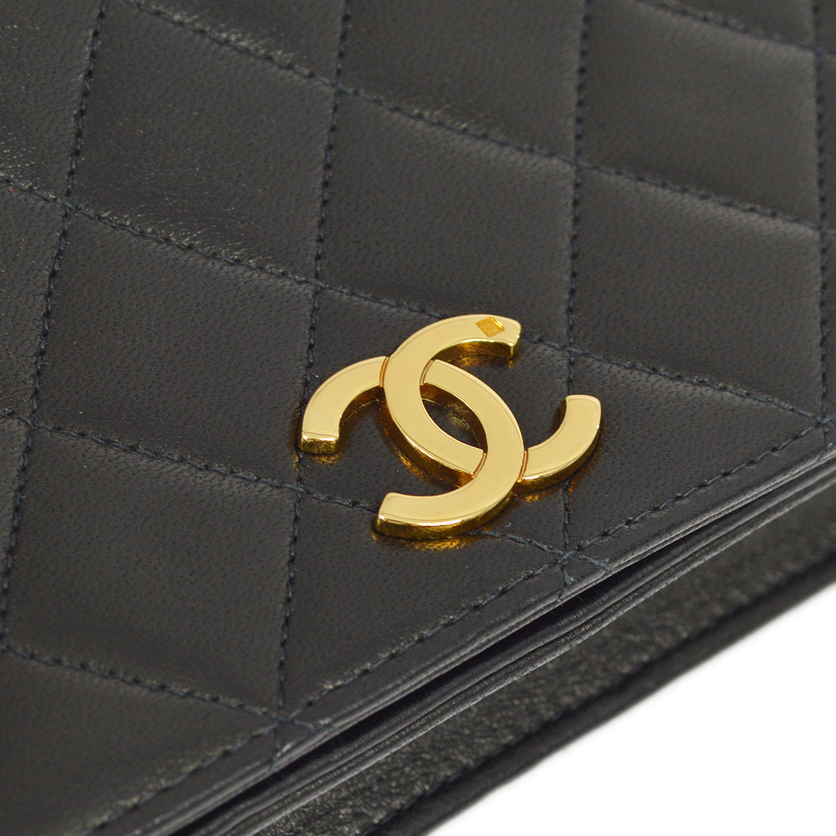 Chanel 1996-1997 Lambskin Pushlock Mini Full Flap Bag