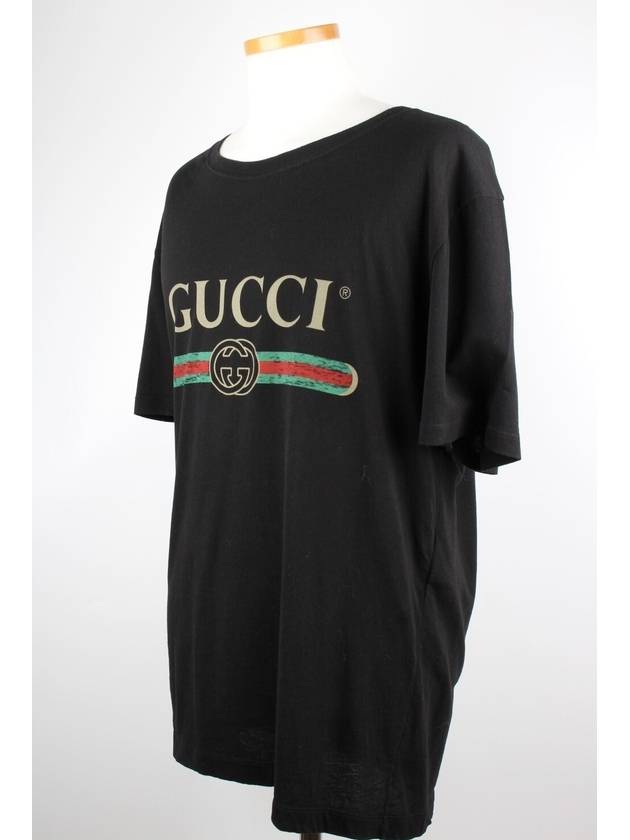 Luxury Gucci Trending 2025 Logo Short Sleeve Black XL