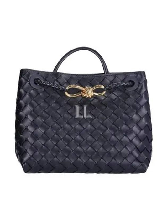 Luxury Bottega Veneta Andiamo Small Tote Bag Black