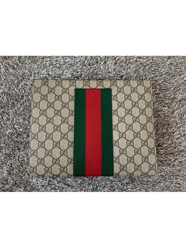 Luxury Gucci Trending 2025 GG Supreme Web Clutch