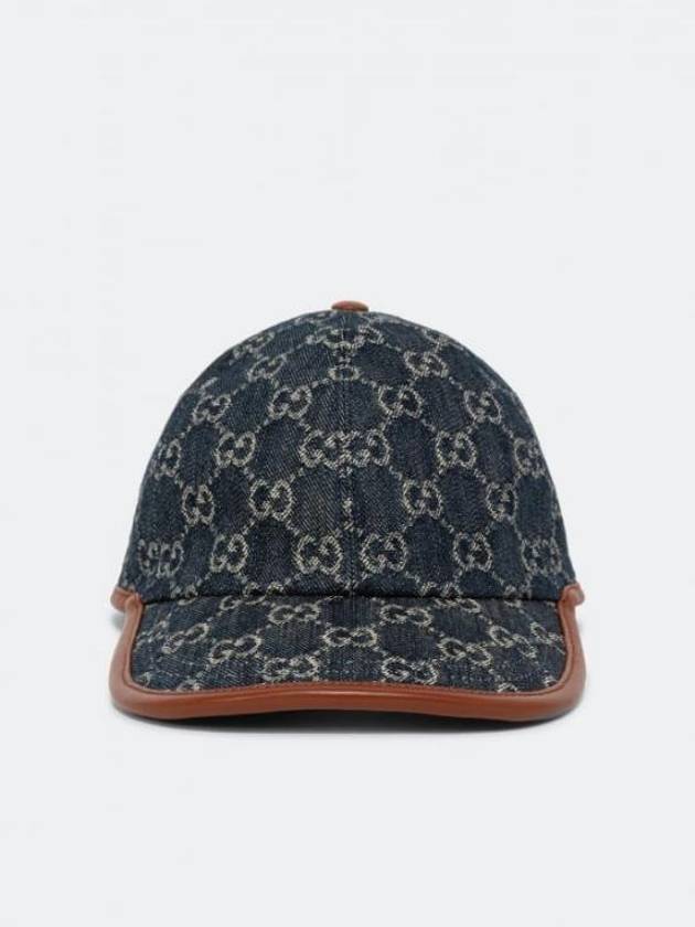 Luxury Gucci Trending 2025 GG Denim Ball Cap Blue