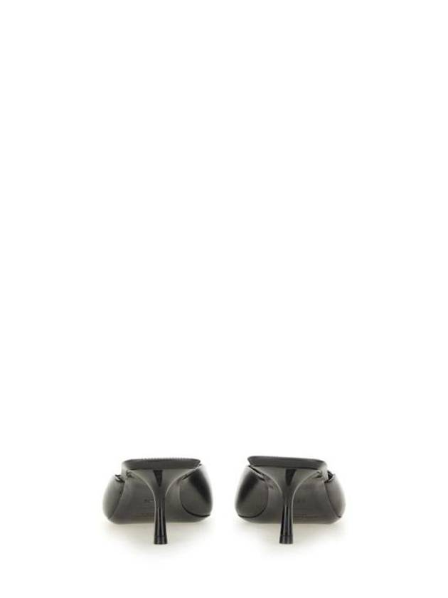 Luxury Saint Laurent Women's Barbara Smooth Leather Mules Black