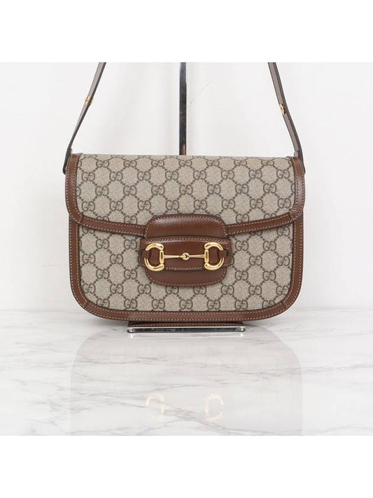 Luxury Gucci Trending 2025 Horsebit 1955 GG small shoulder bag brown 602204