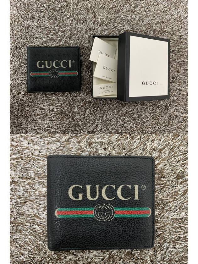Luxury Gucci Trending 2025 Black band logo leather wallet