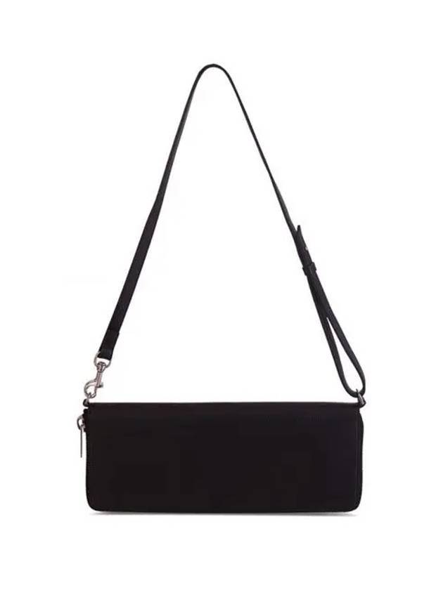 Luxury Balenciaga Leash Strap Leather Clutch Bag Black