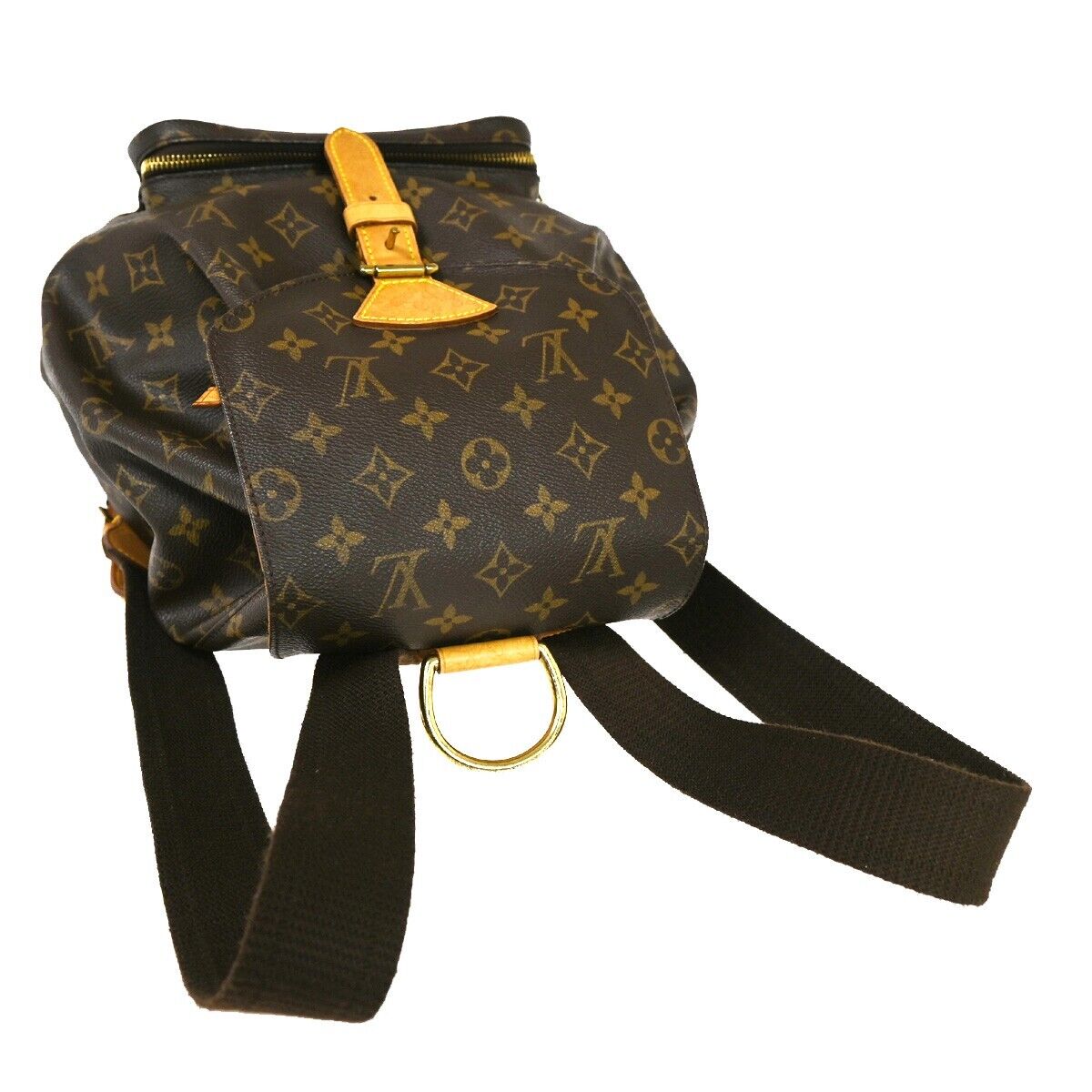 Louis Vuitton Montsouris Gm  Canvas Backpack Bag ()