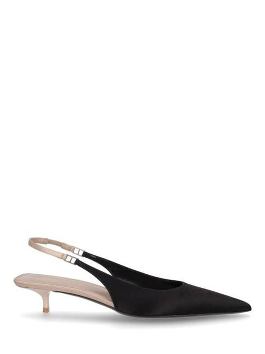 Luxury Saint Laurent Women's Cherish Sling Back Pumps Heels Black