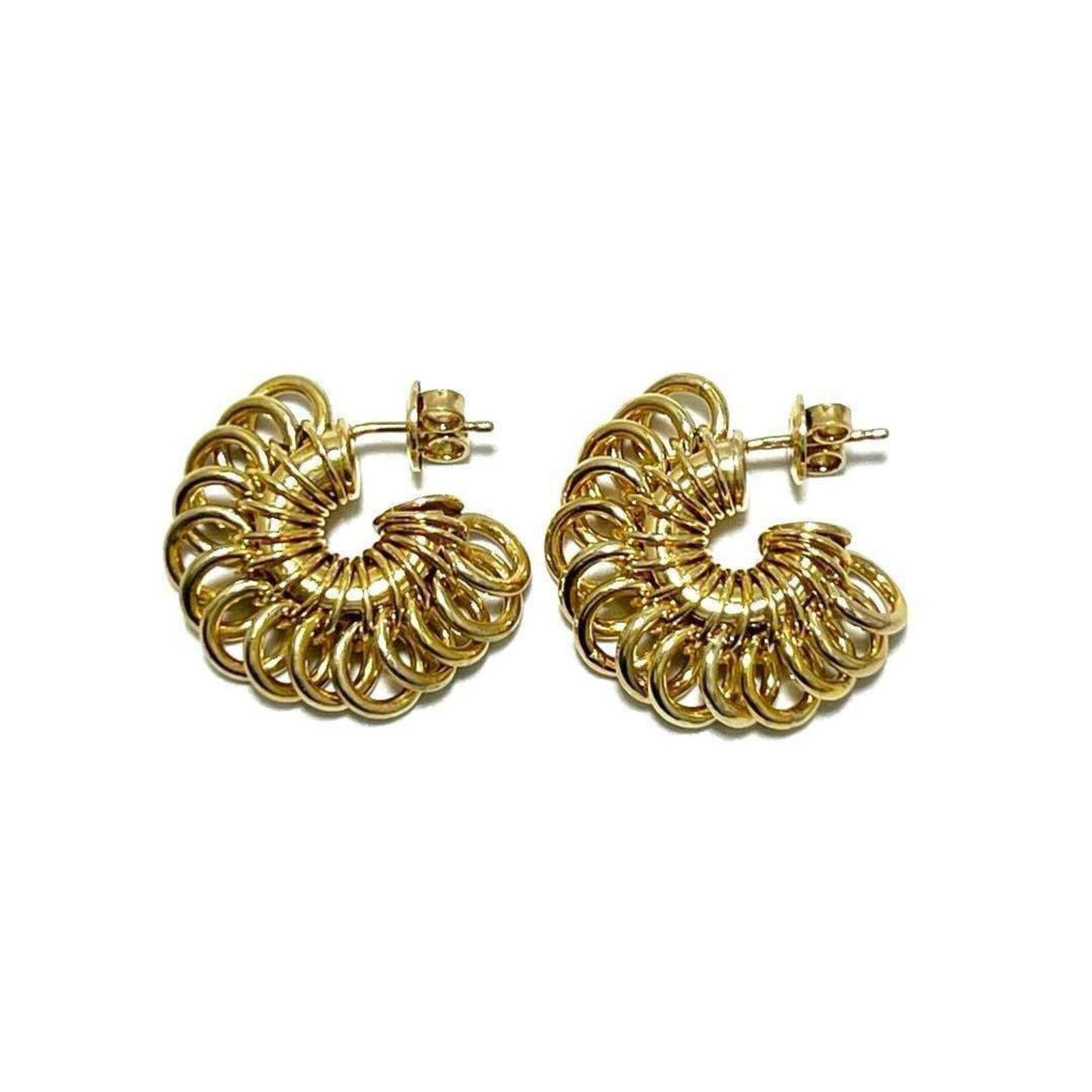 Luxury Bottega Veneta  Plating  925 Hoop Earrings ()