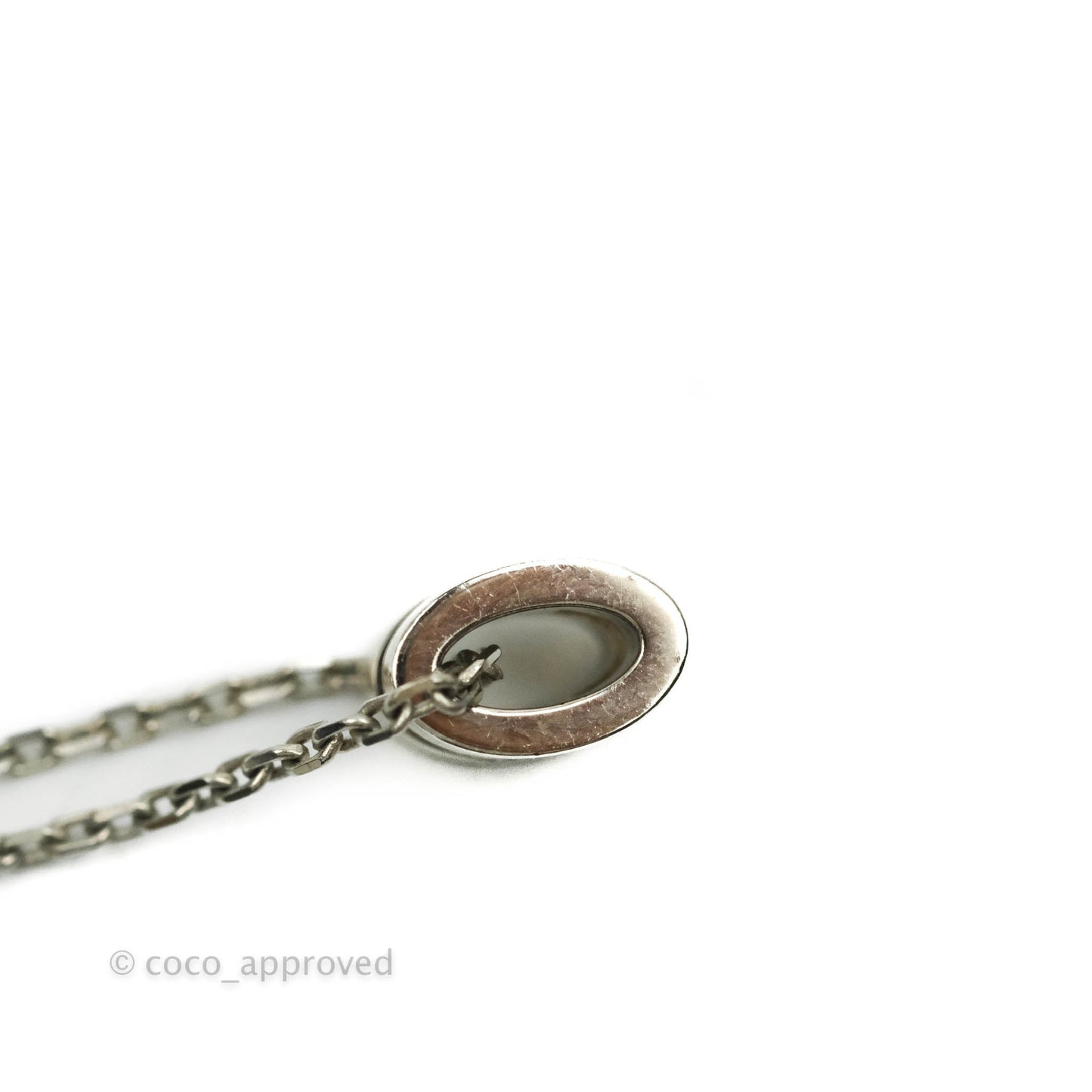 Hermès Mini Pop H Marron Glace Pendant Necklace Palladium Hardware