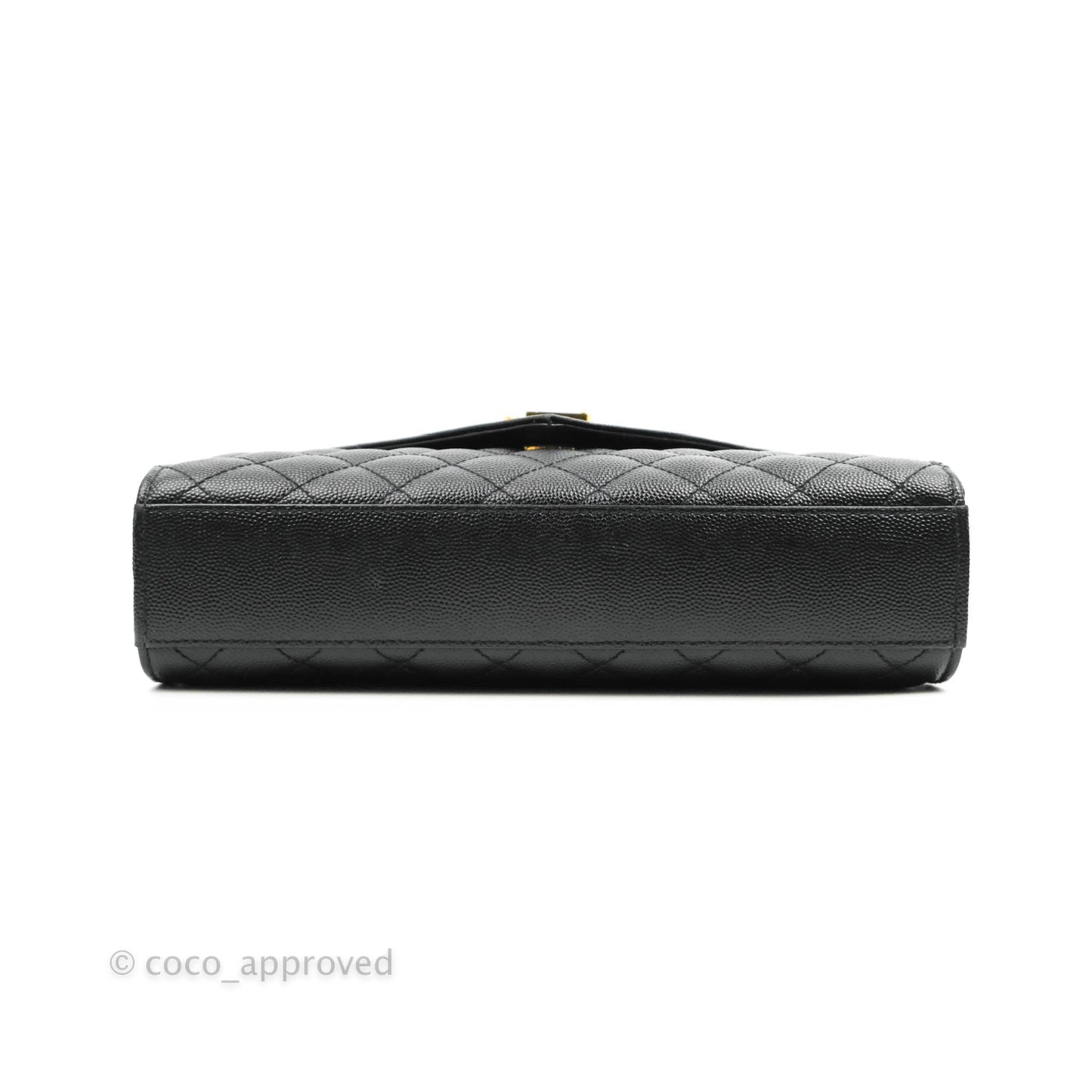 Saint Laurent Envelope Medium Black Caviar Gold Hardware