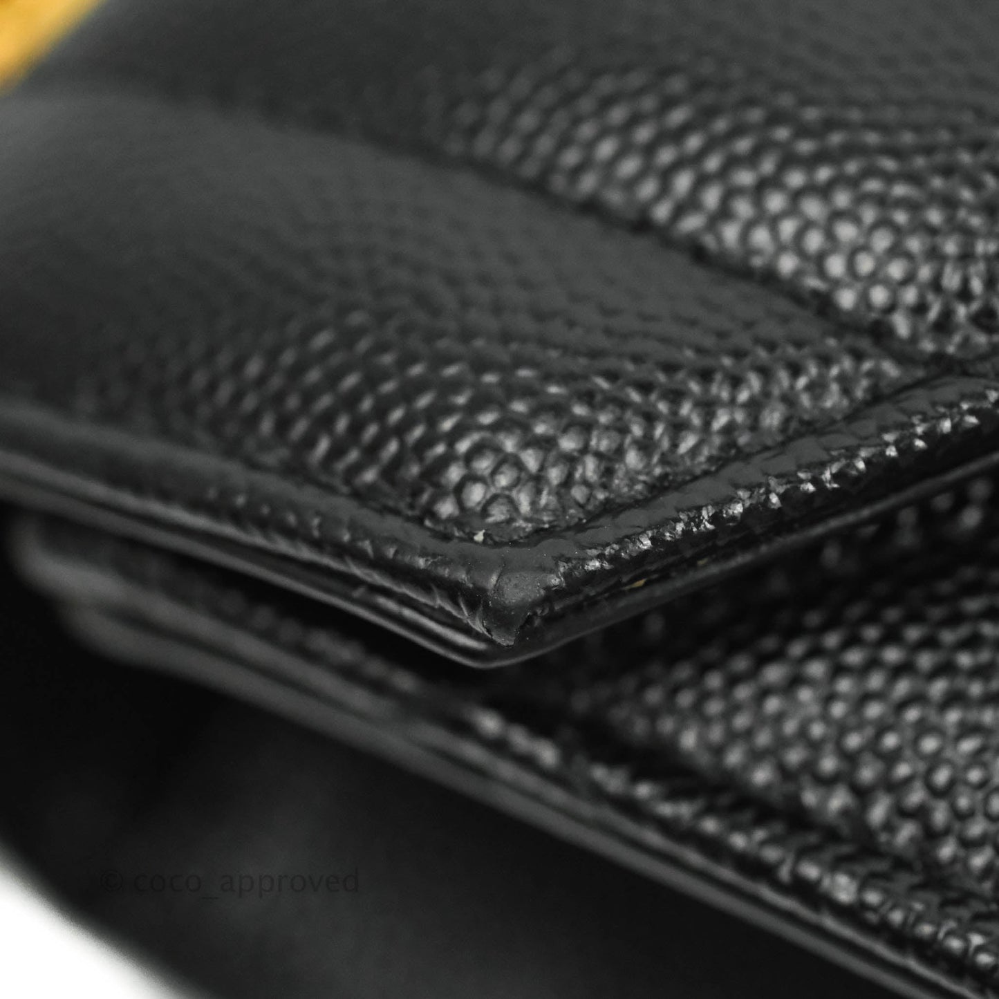 Saint Laurent Envelope Medium Black Caviar Gold Hardware