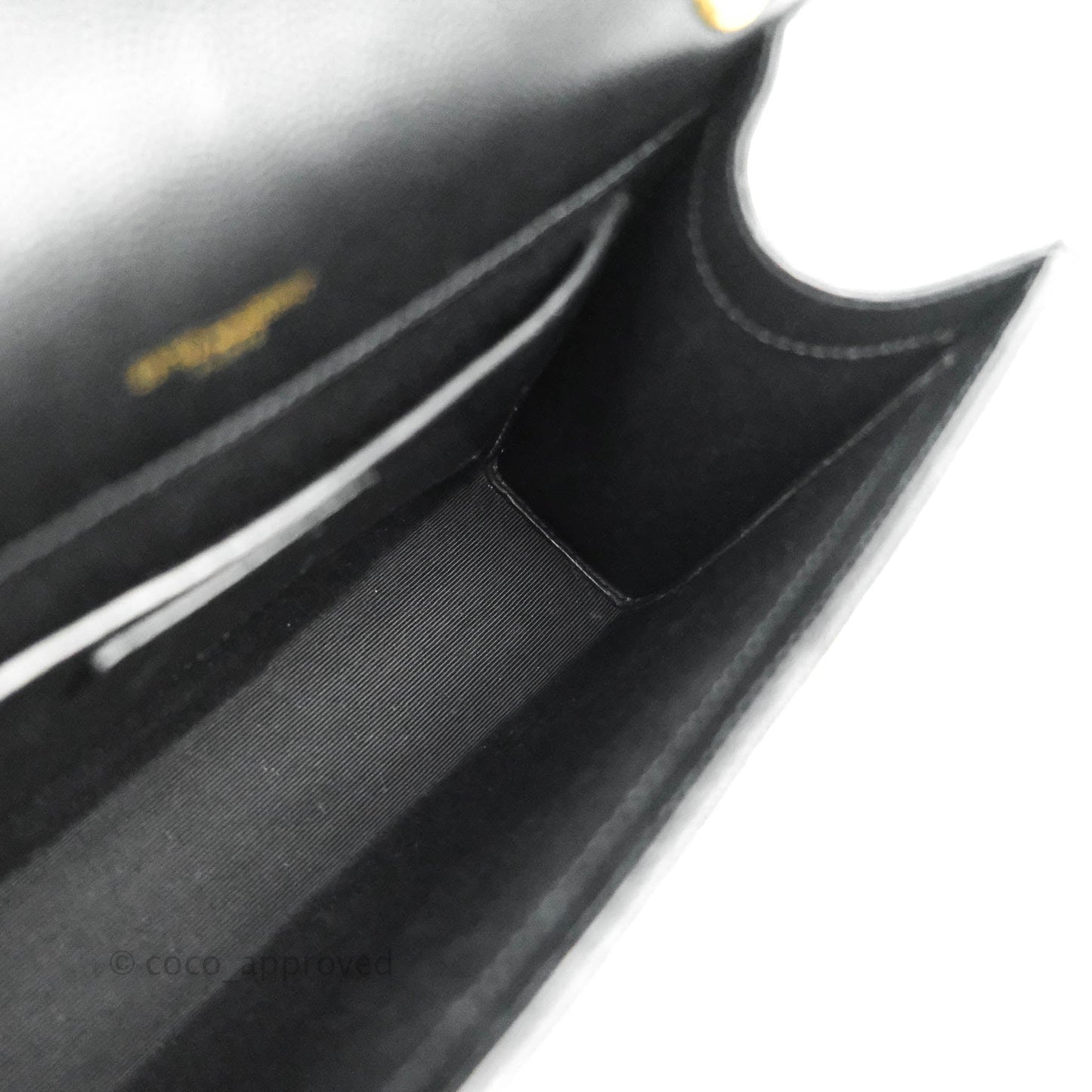 Saint Laurent Envelope Medium Black Caviar Gold Hardware