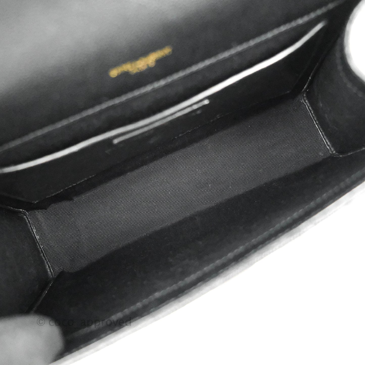 Saint Laurent Envelope Medium Black Caviar Gold Hardware