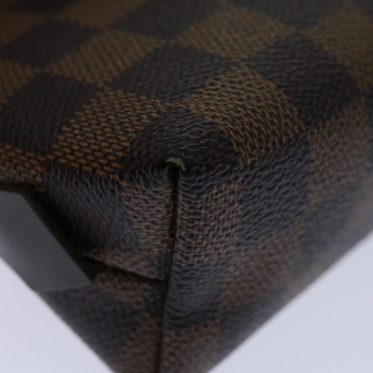 LOUIS VUITTON Damier Ebene Pochette Cosmetic PM Pouch N47516 LV 70005