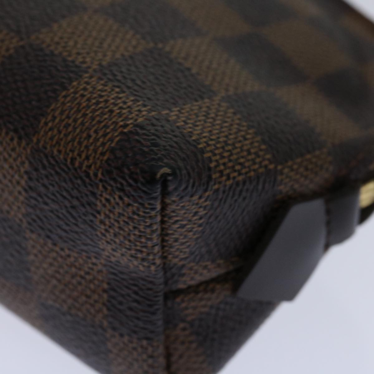 LOUIS VUITTON Damier Ebene Pochette Cosmetic PM Pouch N47516 LV 70005
