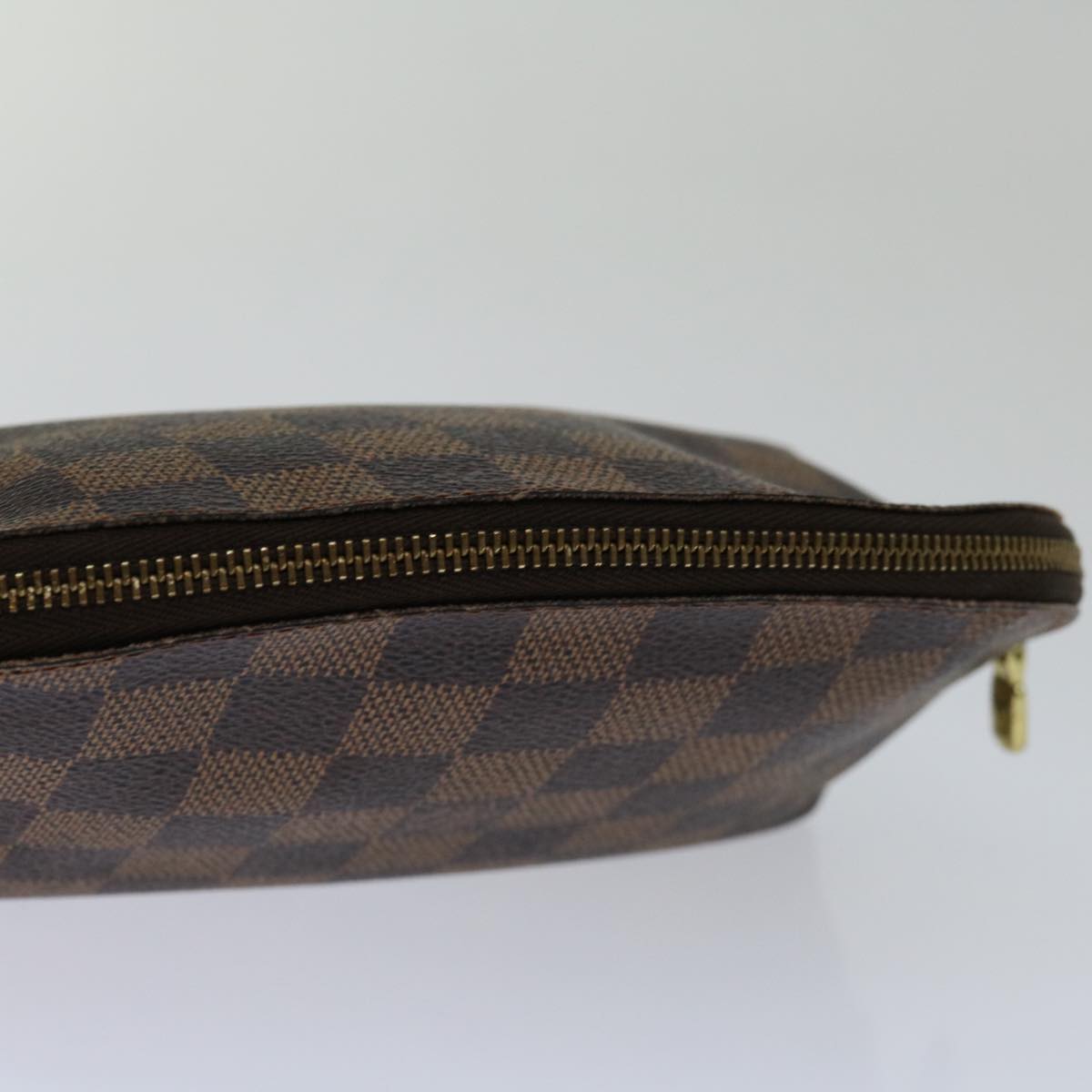 LOUIS VUITTON Damier Ebene Pochette Cosmetic PM Pouch N47516 LV 70007