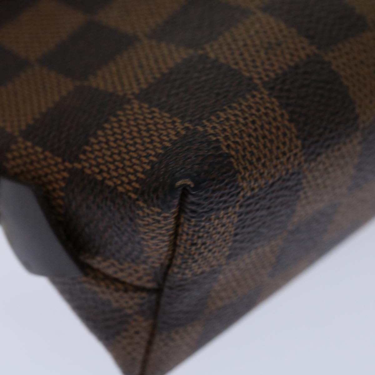 LOUIS VUITTON Damier Ebene Pochette Cosmetic PM Pouch N47516 LV 70007
