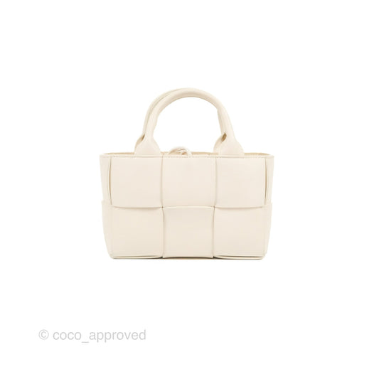 Bottega Veneta Candy Arco Tote Bag Micro Intreccio Grained Calfskin