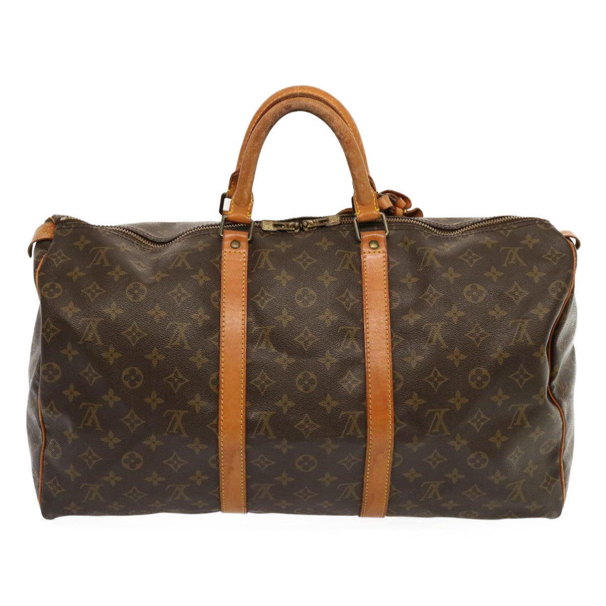 LOUIS VUITTON Monogram Keepall 50 Boston Bag M41426 LV 70015