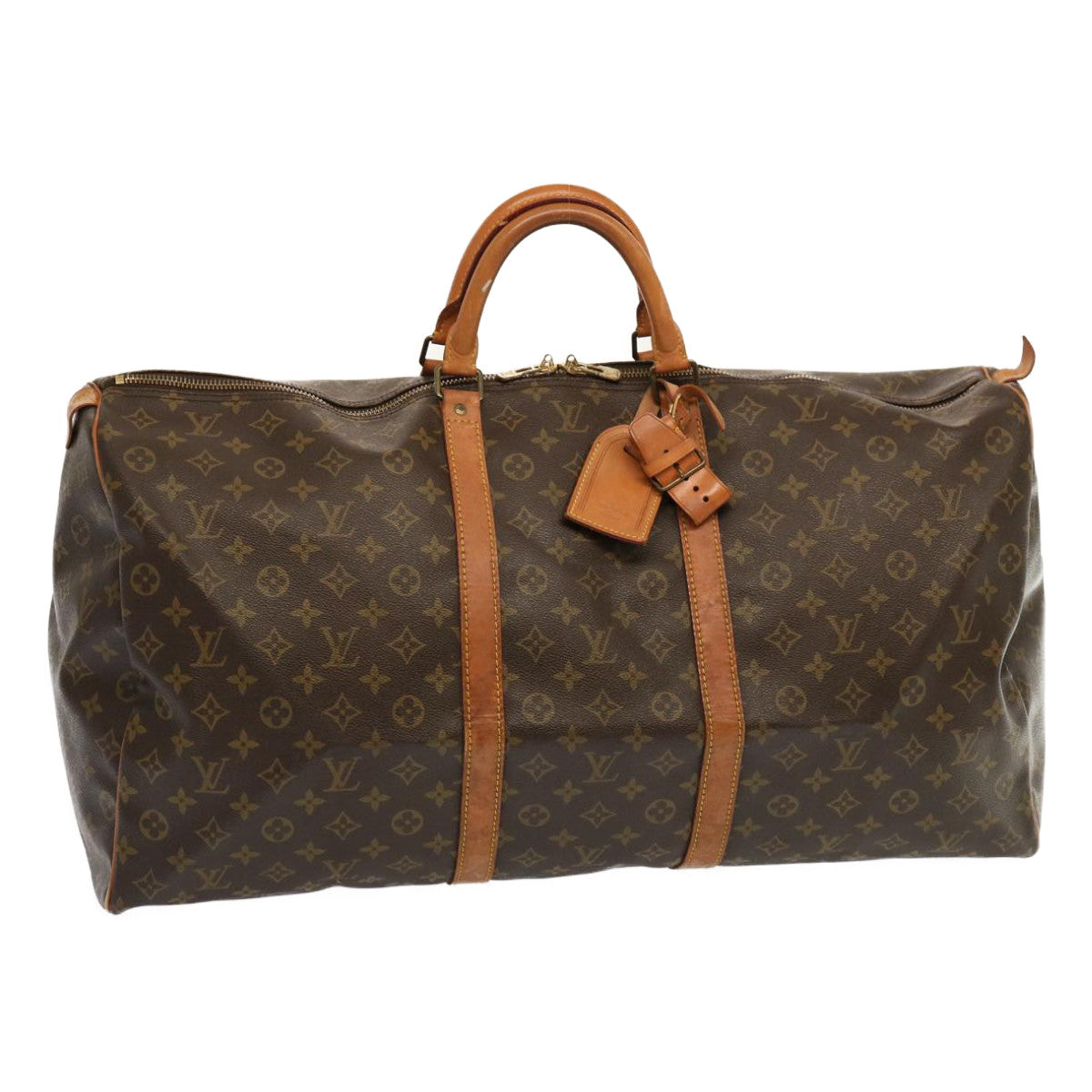 LOUIS VUITTON Monogram Keepall 60 Boston Bag M41422 LV 70017