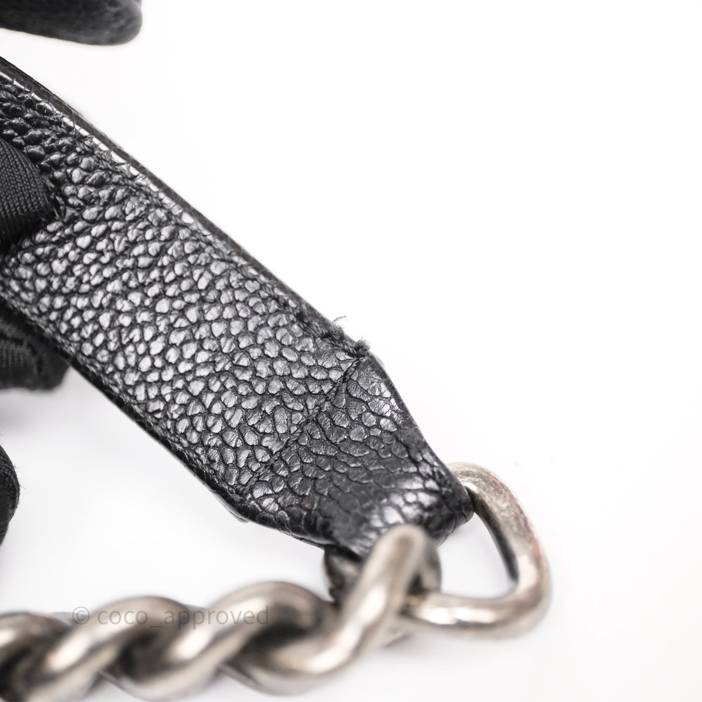 Chanel Quilted New Medium Boy Black Caviar Ruthenium Hardware