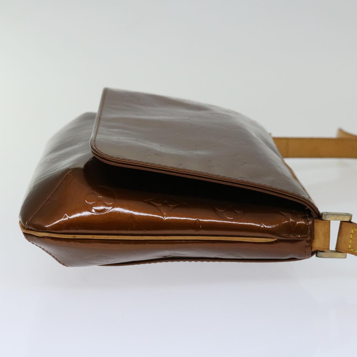 LOUIS VUITTON Monogram Vernis Thompson Street Bag Bronze M91124 LV 70030