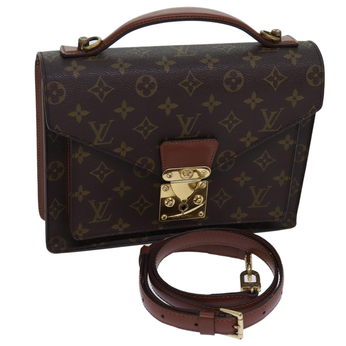LOUIS VUITTON Monogram Monceau 26 Shoulder Bag 2way M51187 LV 70031