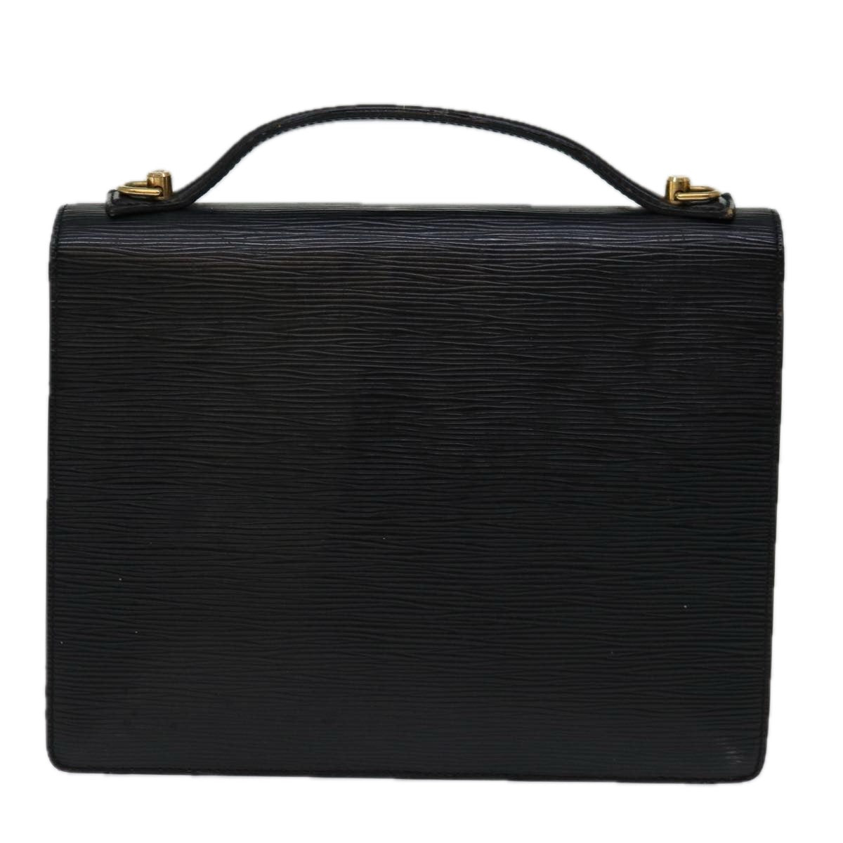 LOUIS VUITTON Epi Monceau 28 Hand Bag Black M52122 LV 70033