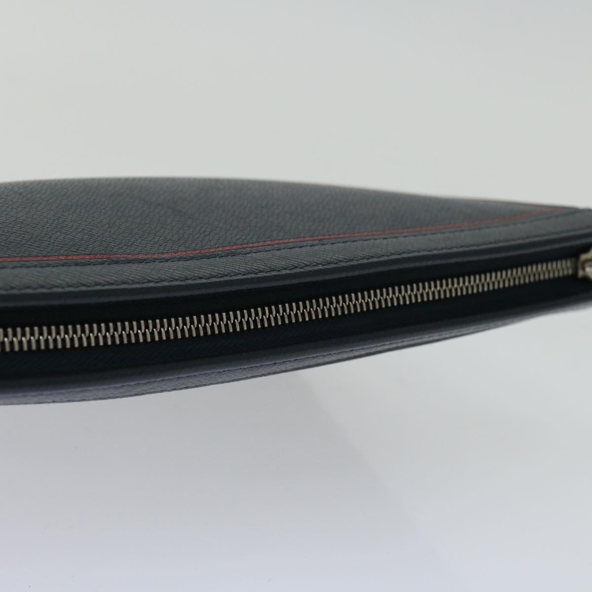 LOUIS VUITTON Taiga Pochette Voyager MM Clutch Bag Blue Marine M63394 70038
