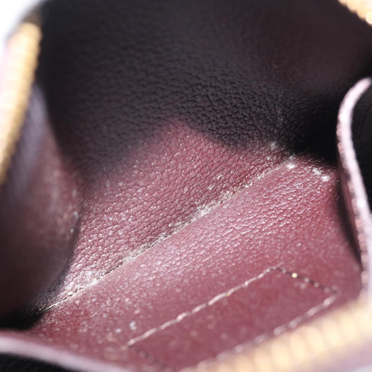 LOUIS VUITTON Monogram Vernis Pochette Cosmetic Pouch Amarante M91495 70047