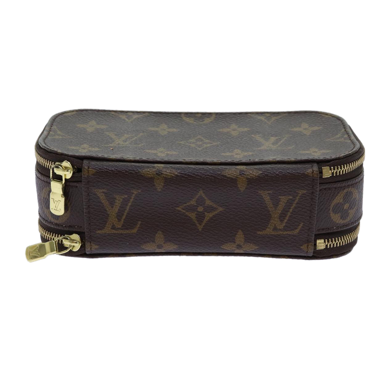 LOUIS VUITTON Monogram Trousse Brush PM Cosmetic Pouch M47510 LV 70050