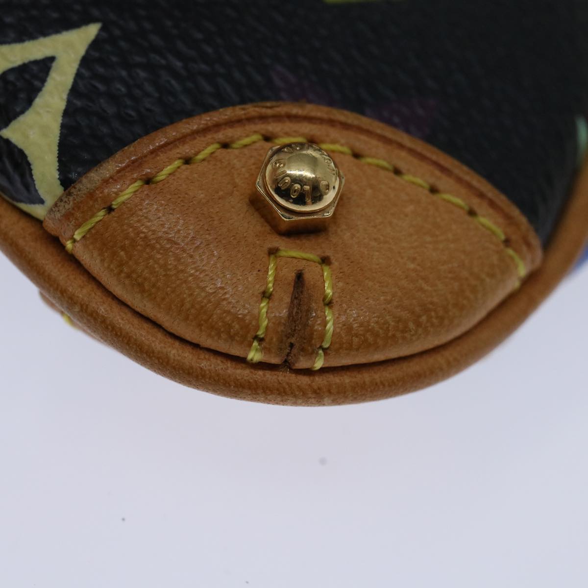 LOUIS VUITTON Multicolor Pochette Mira PM Pouch Black M60099 LV 70055A
