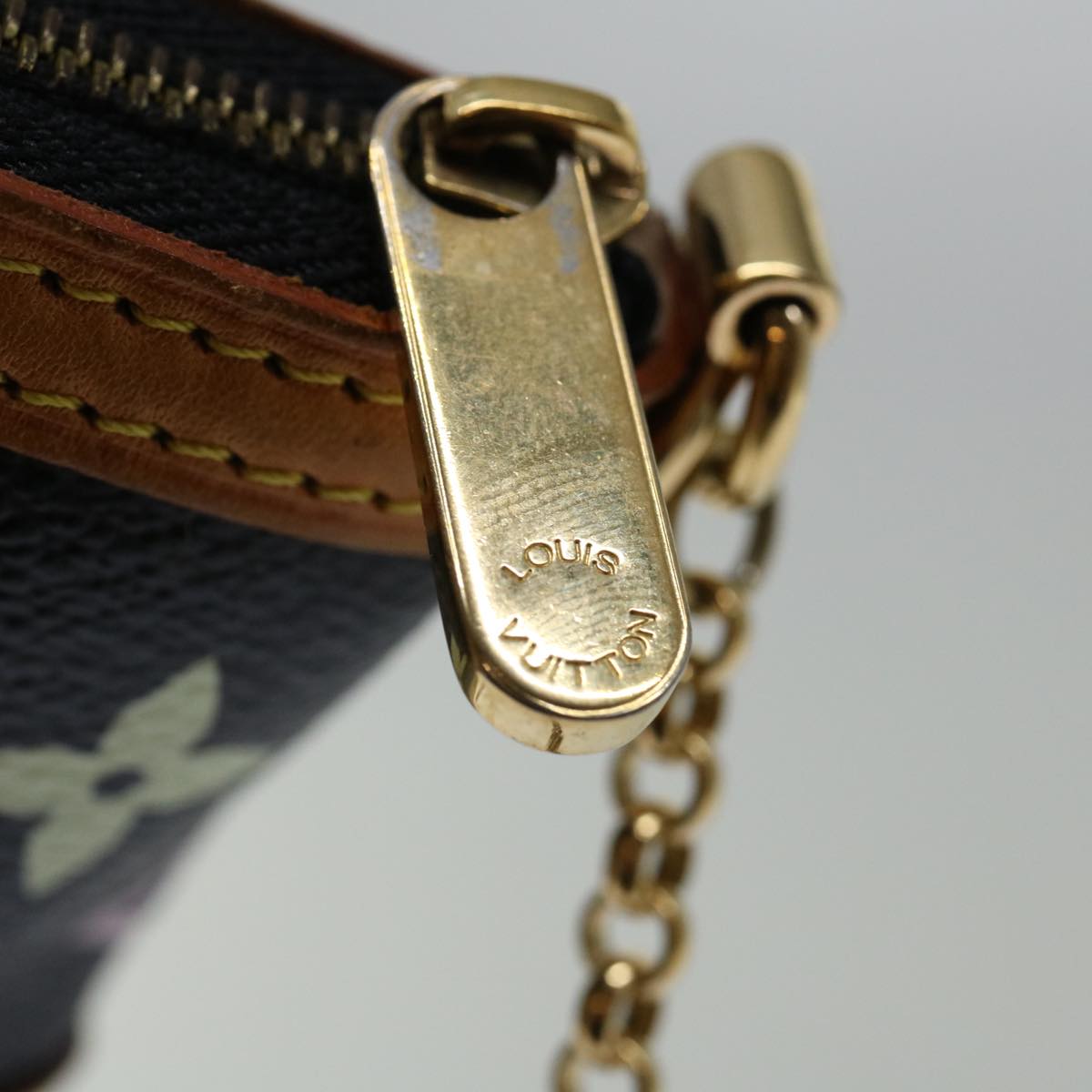 LOUIS VUITTON Multicolor Pochette Mira PM Pouch Black M60099 LV 70055A