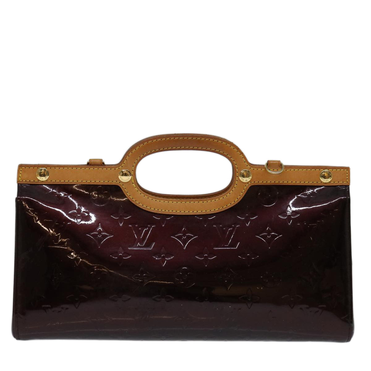 LOUIS VUITTON Monogram Vernis Roxbury Drive Hand Bag Amarante M91995 70065