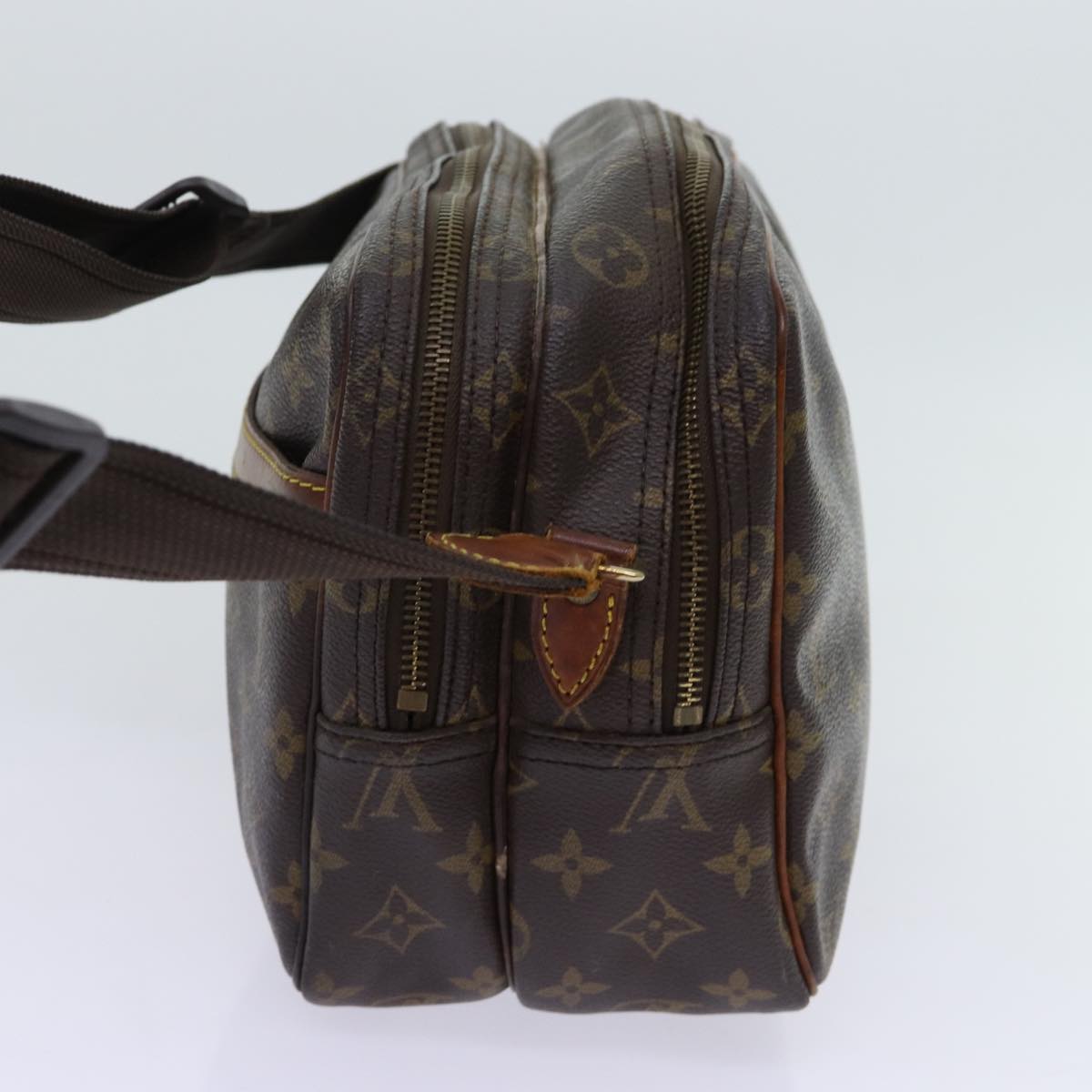 LOUIS VUITTON Monogram Reporter PM Shoulder Bag M45254 LV 70068
