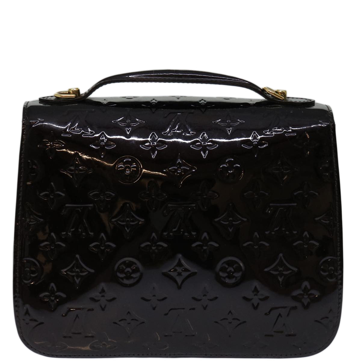 LOUIS VUITTON Monogram Vernis Mirada Hand Bag 2way Amarante M91397 LV 70069