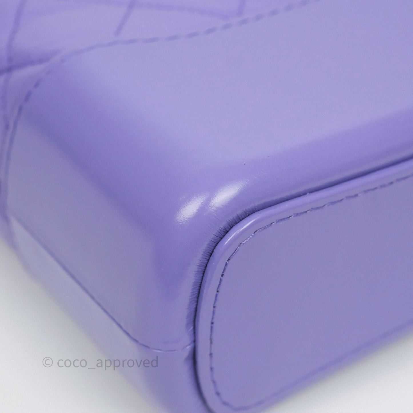 Chanel Quilted Medium Gabrielle Purple Aged Calfskin