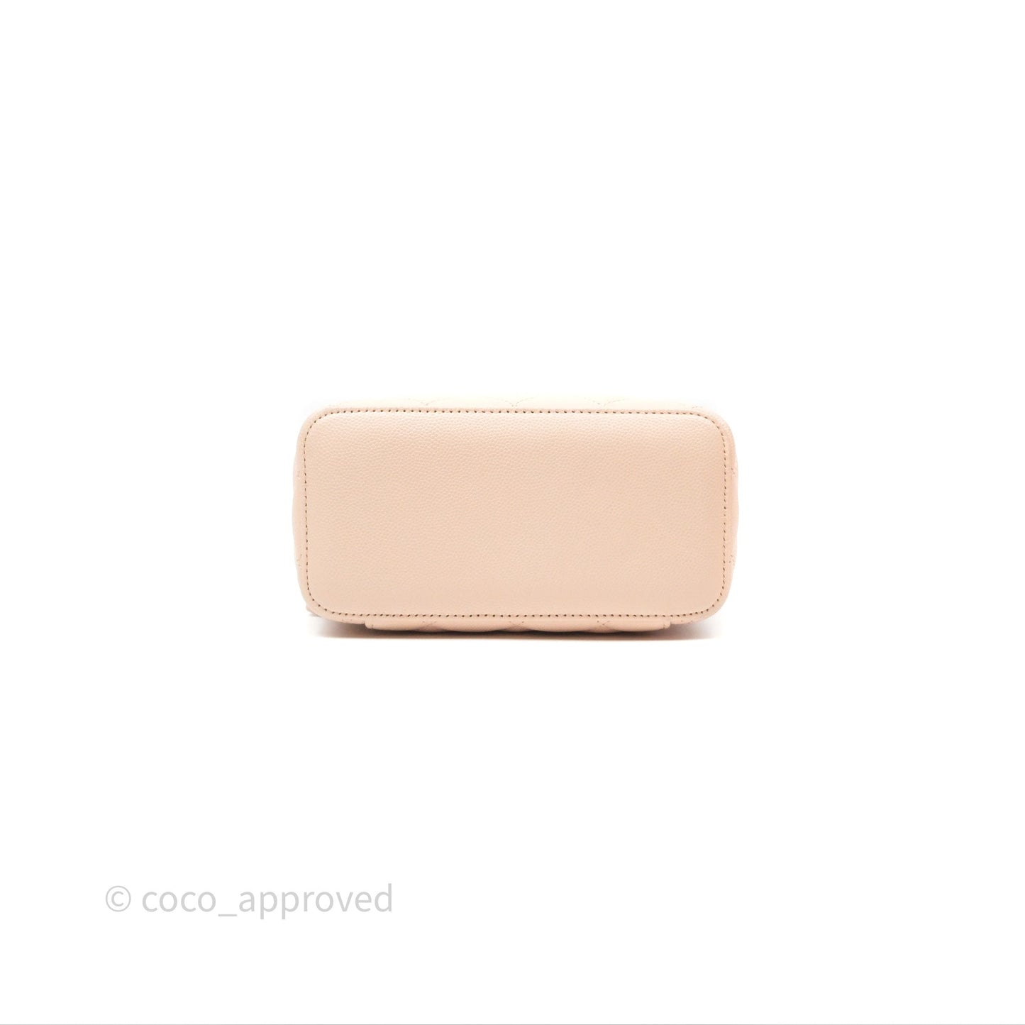 Chanel Vanity with Classic Chain Light Beige Caviar Gold Hardware