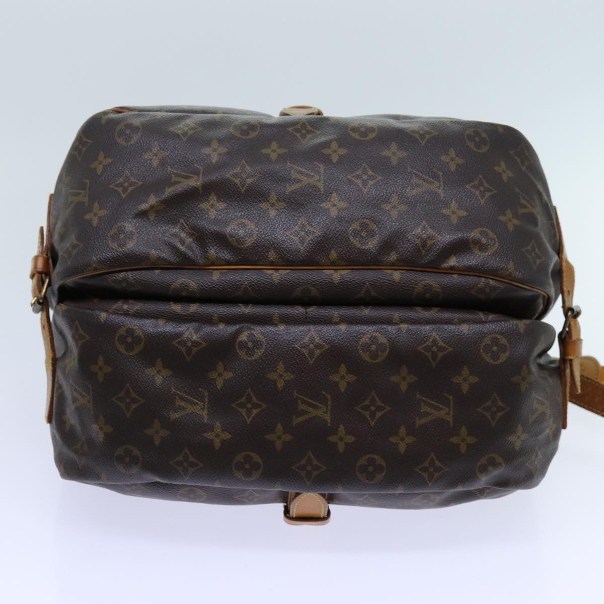 LOUIS VUITTON Monogram Saumur 35 Shoulder Bag M42254 LV 70072