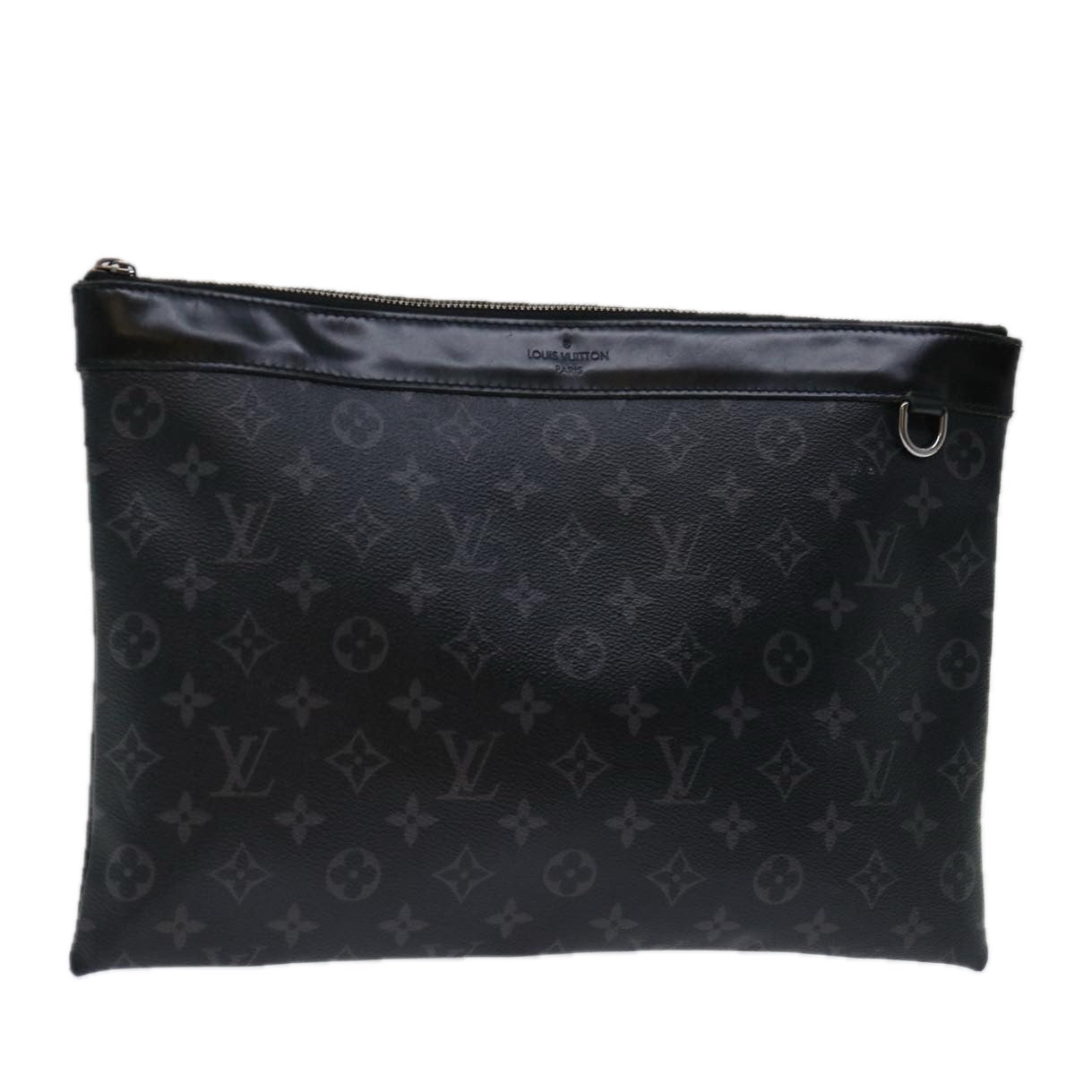 LOUIS VUITTON Monogram Eclipse Pochette Discovery Clutch Bag M62291 70078