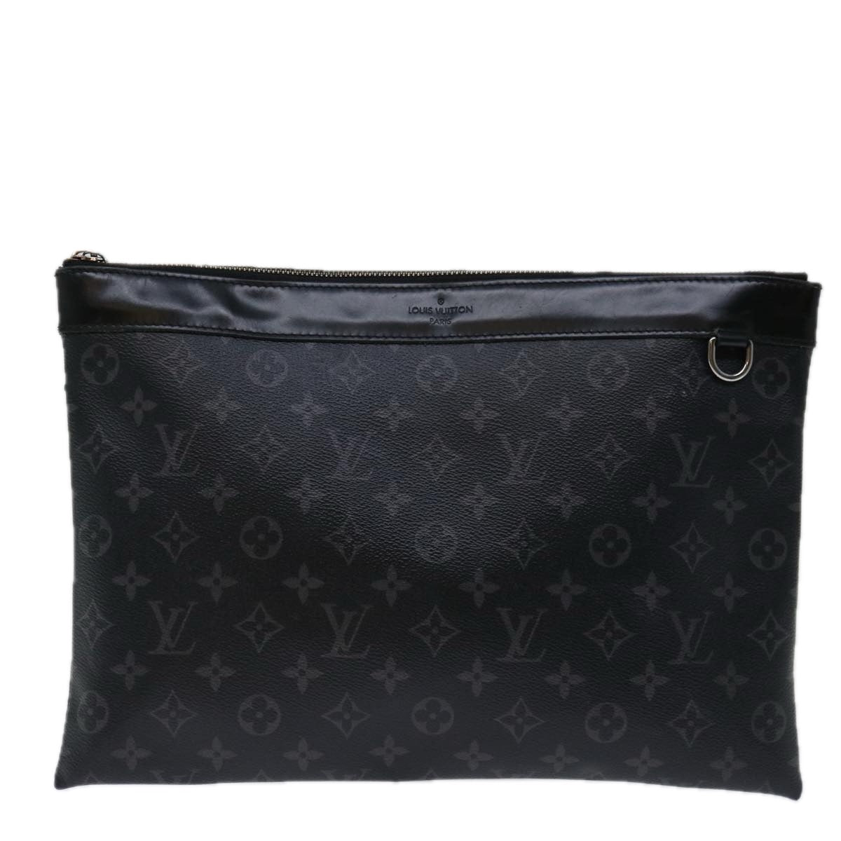 LOUIS VUITTON Monogram Eclipse Pochette Discovery Clutch Bag M62291 70078