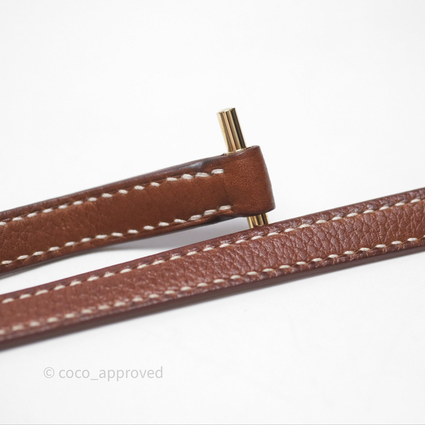 Hermès Roulis Mini Fauve 34 Barenia Gold Hardware